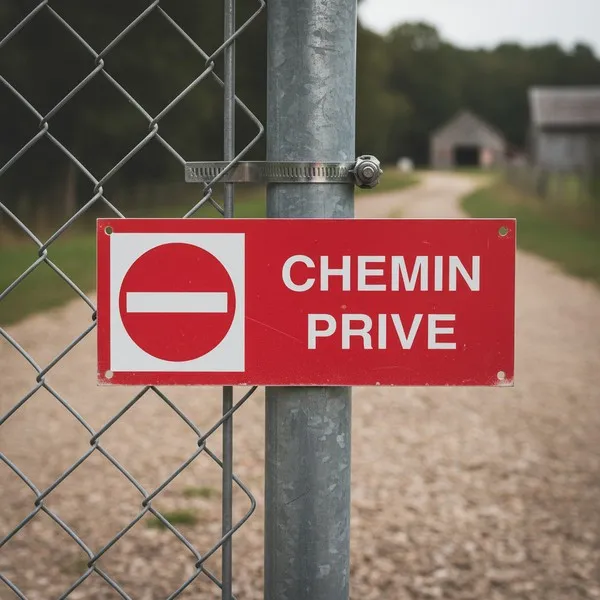 Panneau signalétique Chemin Prive – Interdiction