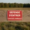 Panneau animaux dangereux accès interdit – Défense d’entrer