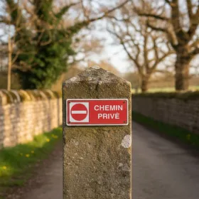 Panneau Chemin Privé | Accès Interdit - Signalétique Propriété Privée