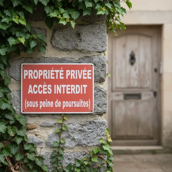 Panneau Propriété Privée Accès Interdit : Signalétique Défense d'Entrer