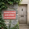 Panneau Propriété Privée Accès Interdit : Signalétique Défense d'Entrer