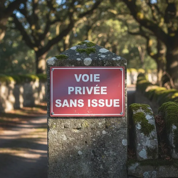Panneau Voie privée sans issue – Panneau propriété privée