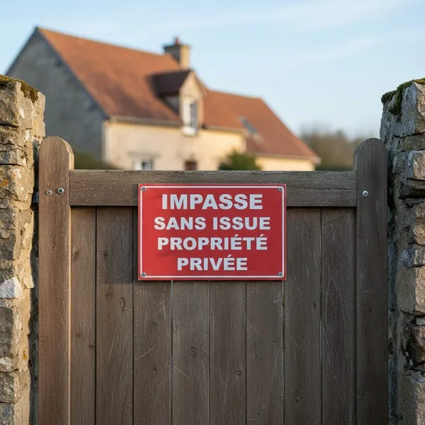 Panneau Impasse sans issue Propriété Privée