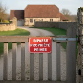 Panneau Impasse propriété privée – Panneau propriété privée
