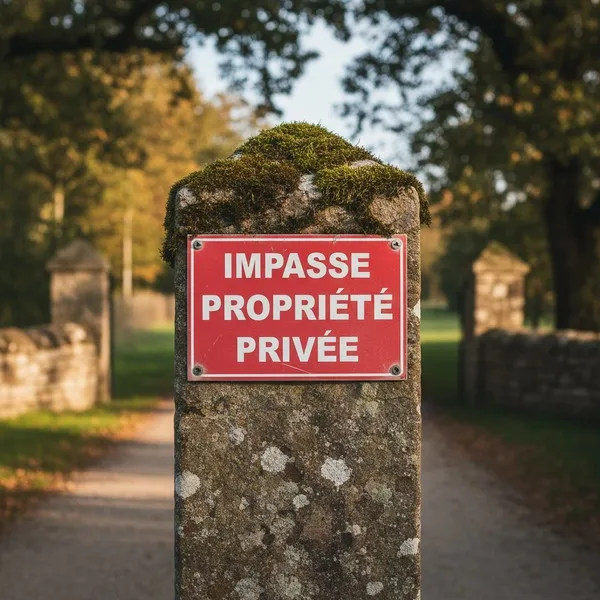 Panneau Impasse propriété privée – Panneau propriété privée