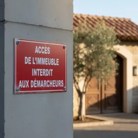 Panneau Interdiction Démarchage Immeuble – Signalétique Entrée