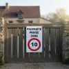 Panneau propriété privée zone 10km/h – Panneau attention Danger