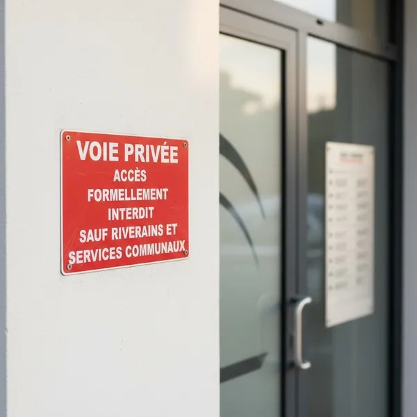 Panneau Voie Privée - Accès Interdit Non Riverains