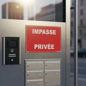 Panneau Impasse Privée Propriété Privée – Signalétique PVC