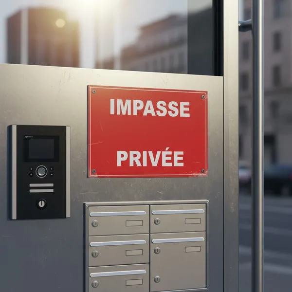 Panneau Impasse Privée Propriété Privée – Signalétique PVC