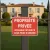 Panneau propriété privée décharge interdite amende extérieur