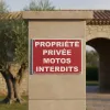 Panneau Propriété Privée - Motos Interdites