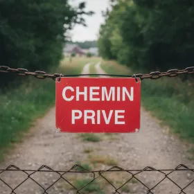 Panneau chemin privé - Interdiction d'accès - Signalétique