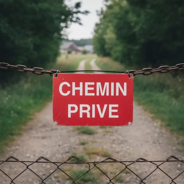 Panneau chemin privé - Interdiction d'accès - Signalétique