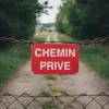 Panneau chemin privé - Interdiction d'accès - Signalétique