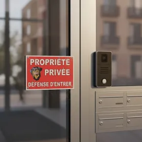 Panneau Propriété Privée Défense d'Entrer | Chien de Garde