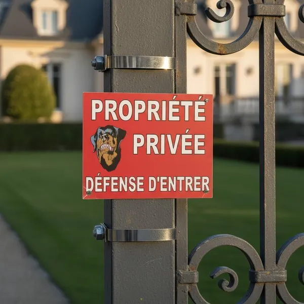 Panneau Propriété Privée Défense d'Entrer | Chien de Garde