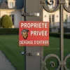 Panneau Propriété Privée Défense d'Entrer | Chien de Garde