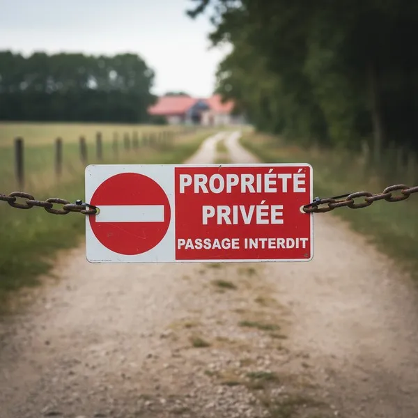 Panneau Interdit propriété privée passage interdit