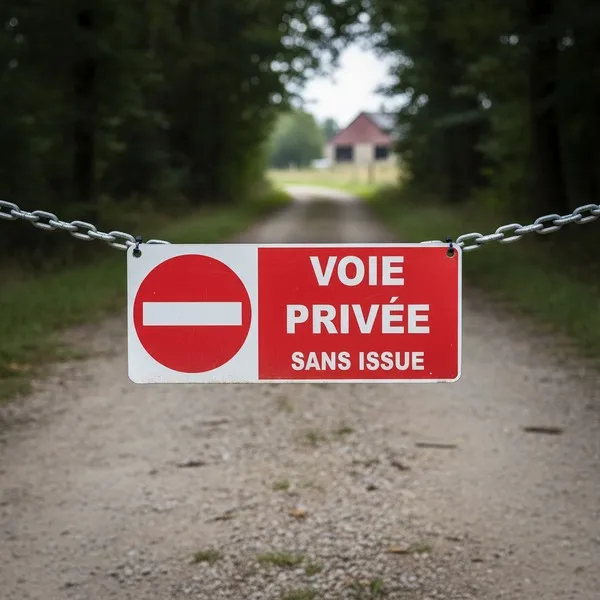 Panneau Interdit voie privée sans issue – Panneau propriété privée