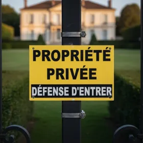 Panneau Propriété Privée Accès Interdit | Défense d'Entrer Extérieur