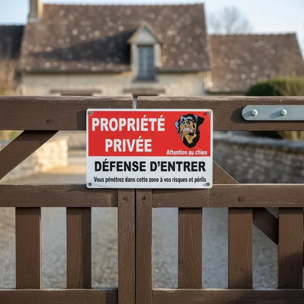 Panneau propriété privée Attention au Chien – Panneau parking