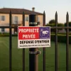 Panneau accès interdit propriété privée – Défense d’entrer