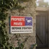 Panneau accès interdit propriété privée – Défense d’entrer