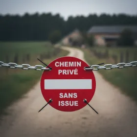Panneau Chemin privé sans issue – Panneau propriété privée