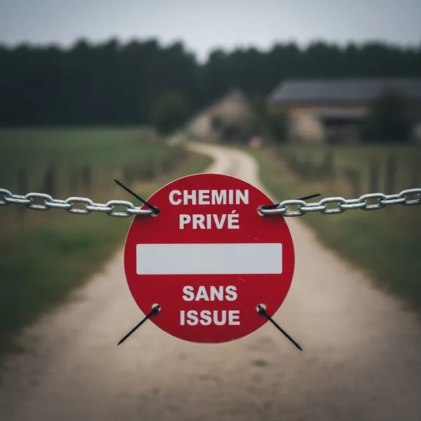 Panneau Chemin privé sans issue – Panneau propriété privée