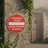 Panneau Propriété privée accès interdit au public