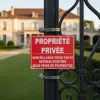 Panneau Propriété Privée Défense d’Entrer Surveillance 24h