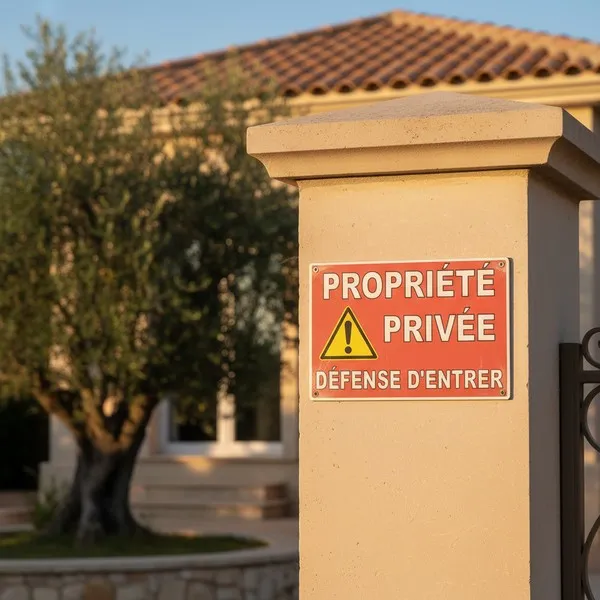 Panneau Propriété Privée | Interdiction d'Entrer (Pictogramme)
