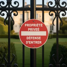 Panneau Interdit d'Entrer | Propriété Privée Rond 300 mm