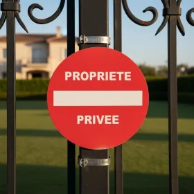 Panneau signalétique "Propriété privée" PVC - Interdiction