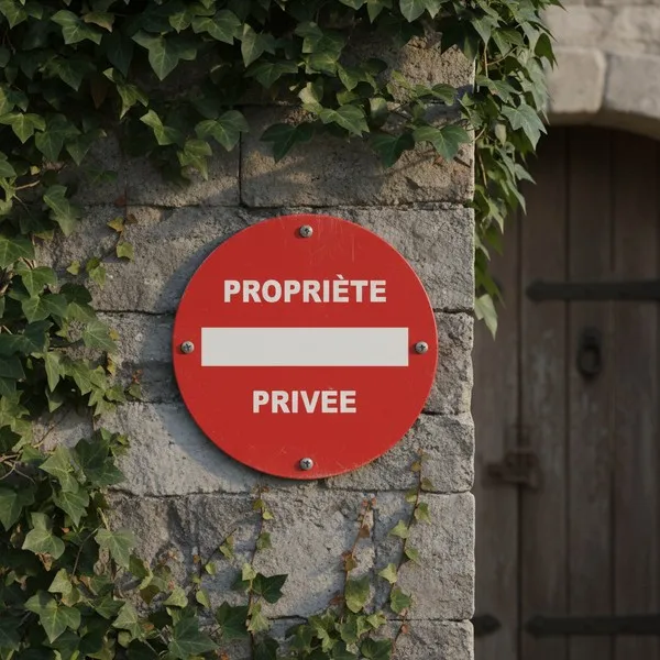 Panneau signalétique "Propriété privée" PVC - Interdiction