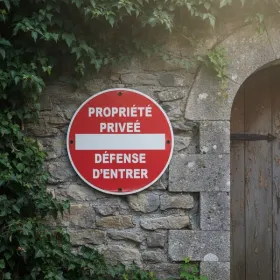 Panneau propriété privée défense d’entrer PVC 300mm
