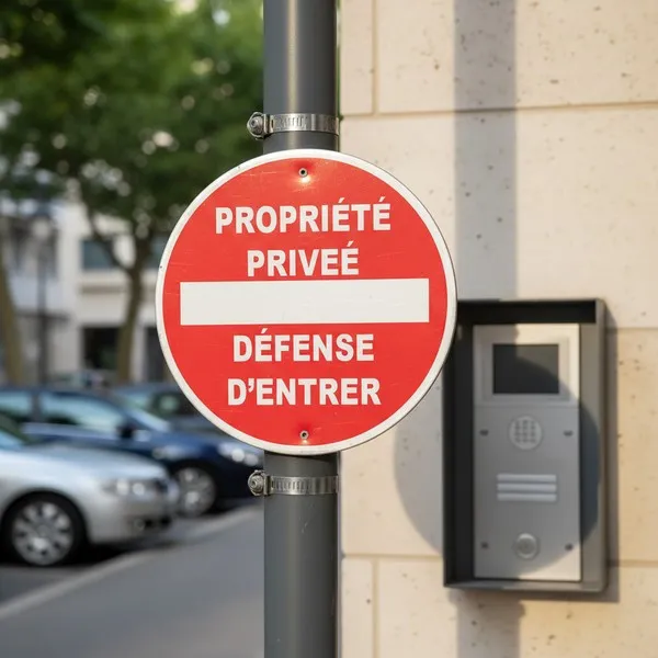 Panneau propriété privée défense d’entrer PVC 300mm