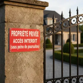 Panneau de sécurité Propriété Privée Interdiction d’Entrer