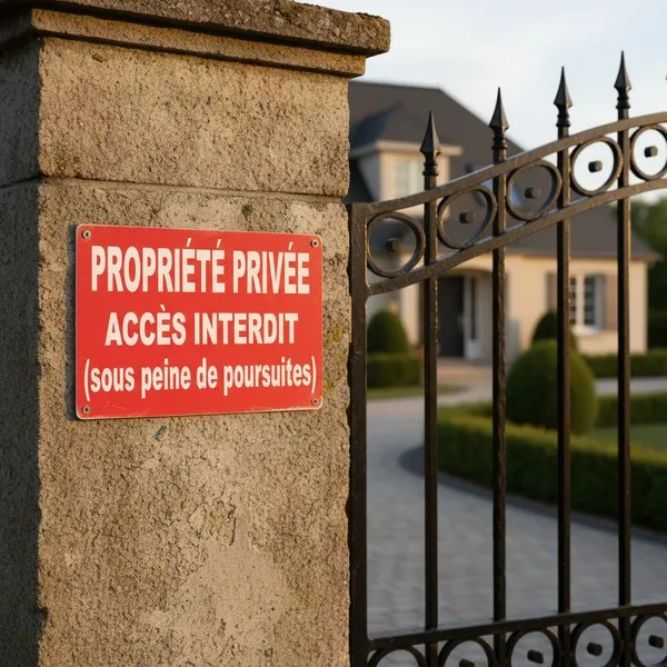 Panneau de sécurité Propriété Privée Interdiction d’Entrer