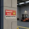 Panneau propriété privée haute tension PVC – 5 mètres
