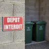 Panneau Dépôt interdit aluminium – Signalétique propriété privée