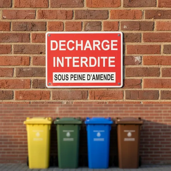Panneau Décharge Interdite | Dépôt Sauvage - Amende
