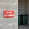 Panneau Ne pas encombrer – Panneau Dépôt interdit