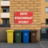 Panneau Dépôt encombrant interdit – Panneau Dépôt interdit