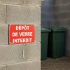 Panneau Dépôt de verres interdit – Panneau Dépôt interdit