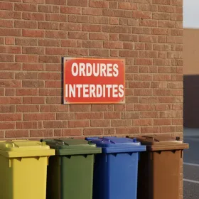 Panneau ordures interdites – Panneau Dépôt interdit