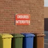 Panneau ordures interdites – Panneau Dépôt interdit