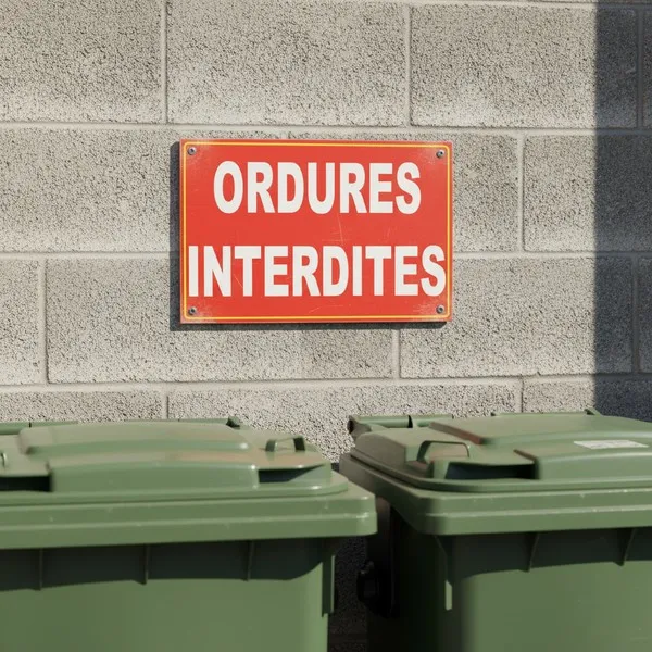 Panneau ordures interdites – Panneau Dépôt interdit