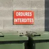 Panneau ordures interdites – Panneau Dépôt interdit